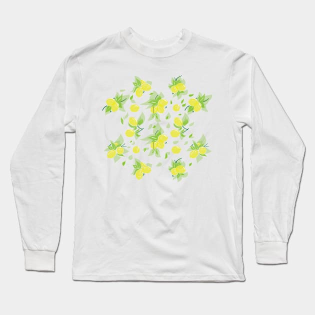 Lemons Long Sleeve T-Shirt by RebecaZum